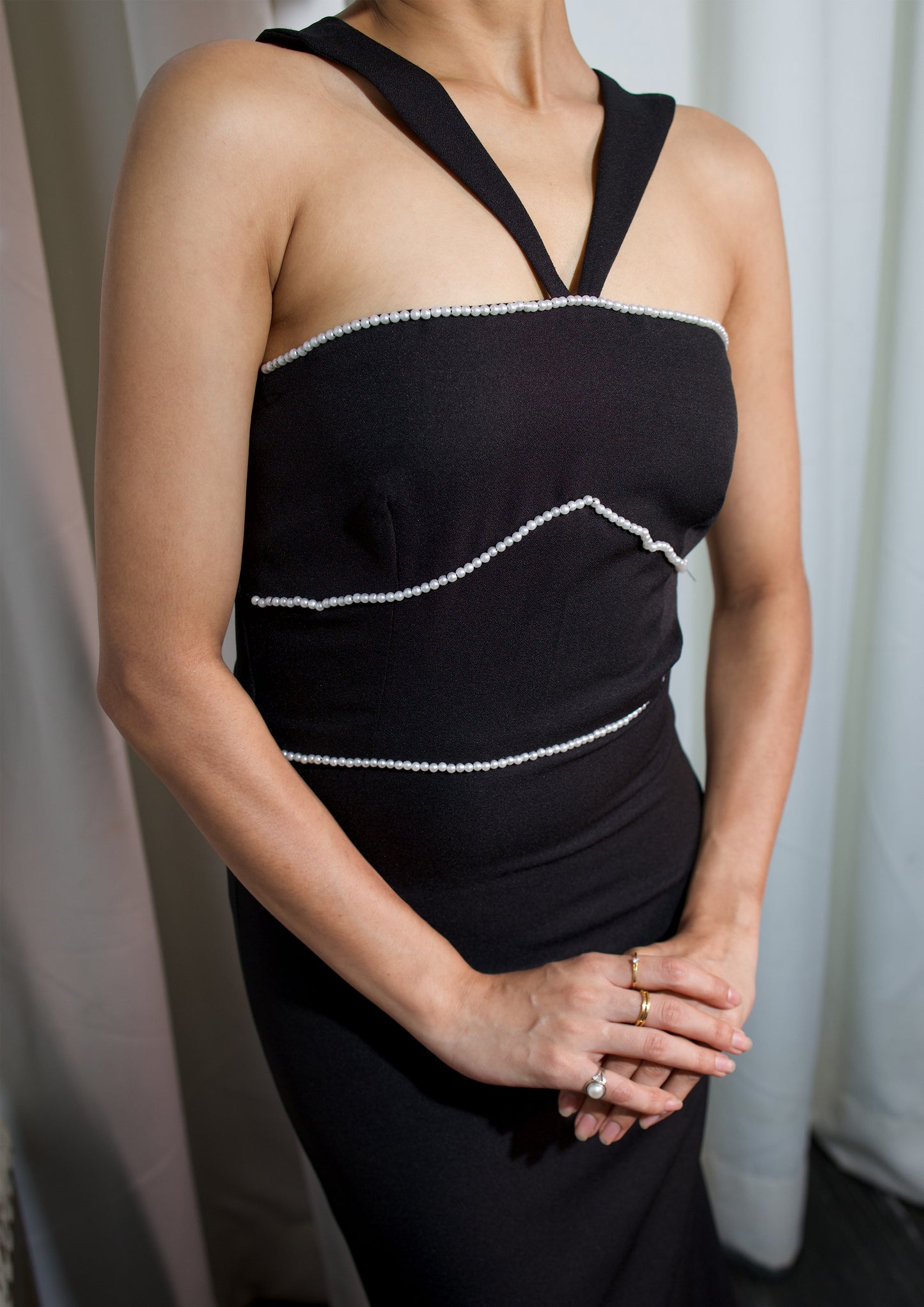 The Noir Pearl Dress